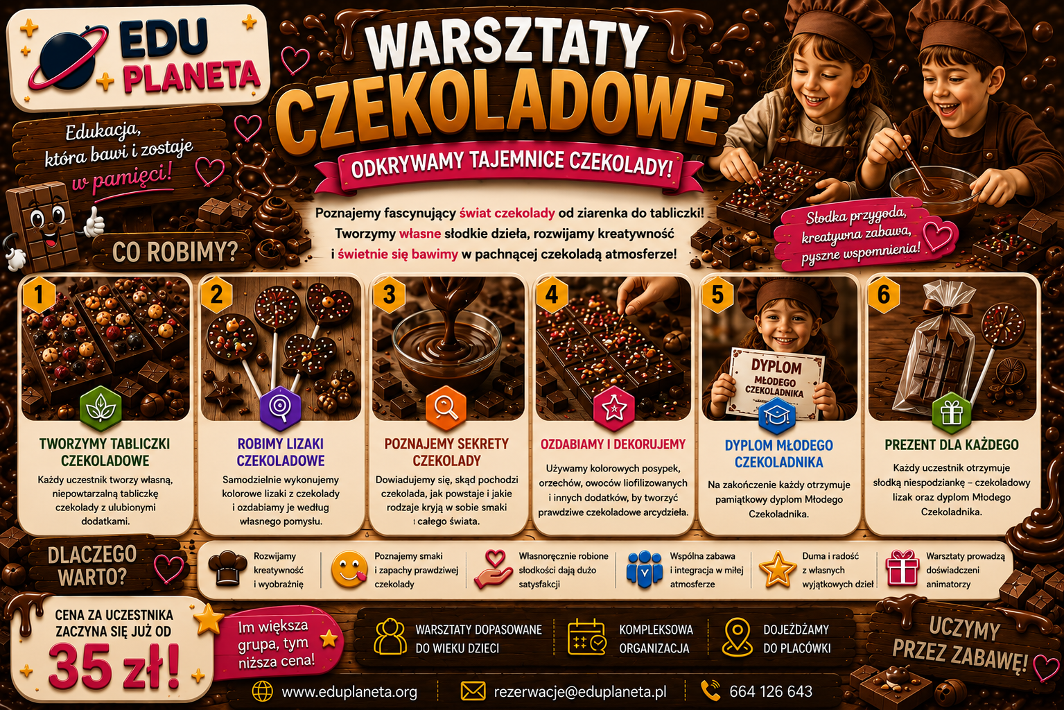 Warsztaty Czekoladowe EDU Planeta — nagranie z zajęć
