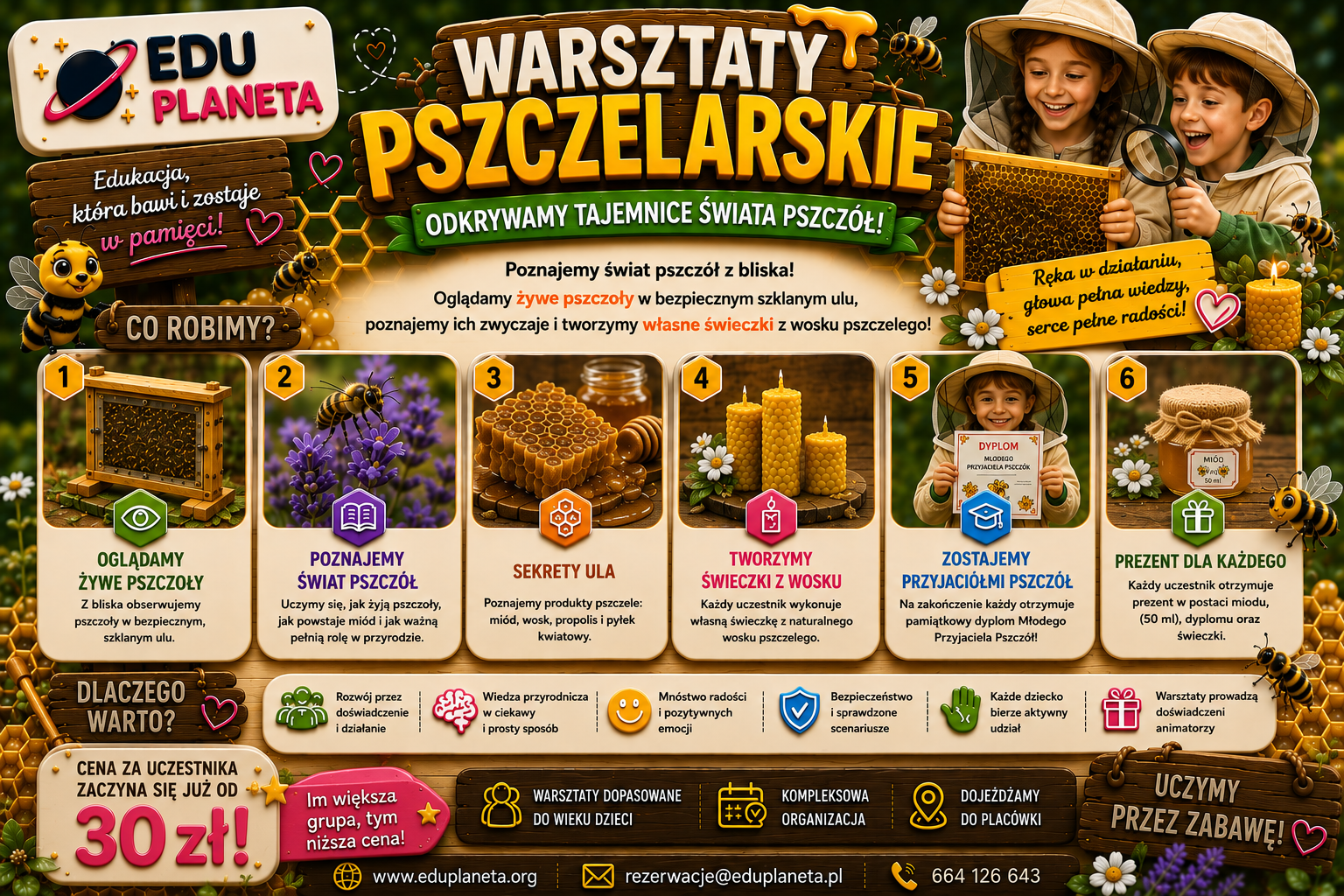 Warsztaty Pszczelarskie EDU Planeta — nagranie z zajęć